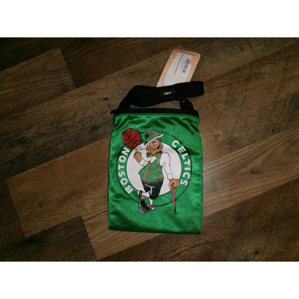 BOSTON CELTICS 6X8 PURSE HANDBAG TOTE BAG   Y2K 00S HAT CAP VINTAGE N1